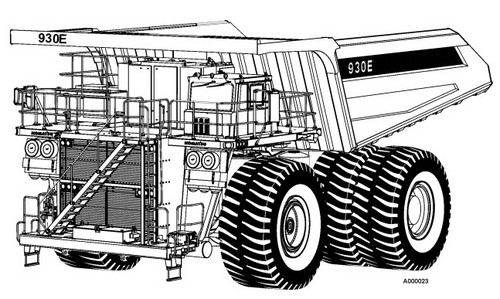 Product picture KOMATSU 930E-3 DUMP TRUCK OPERATION & MAINTENANCE MANUAL (S/N: A30304 - A30309)