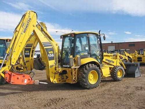 Product picture KOMATSU WB156-5, WB156PS-5 BACKHOE LOADER OPERATION & MAINTENANCE MANUAL