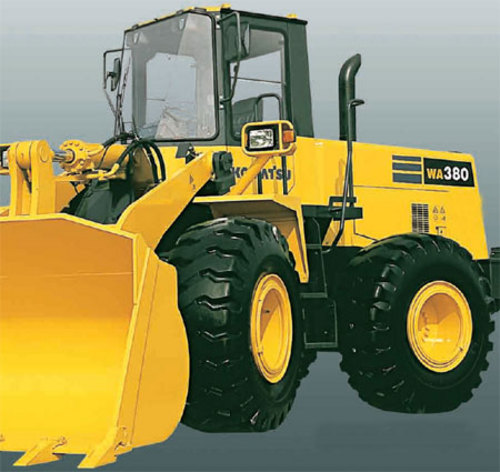 Product picture KOMATSU WA380-3, WA380-3LE WHEEL LOADER OPERATION & MAINTENANCE MANUAL (S/N: A50001 and up)