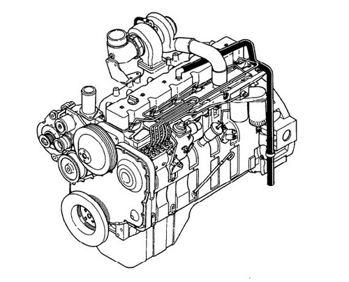 Product picture KOMATSU KDC 614 SERIES ENGINE ALTERNATIVE REPAIR MANUAL 1991 MODEL