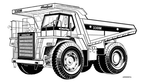 Product picture KOMATSU 330M DUMP TRUCK SERVICE SHOP REPAIR MANUAL