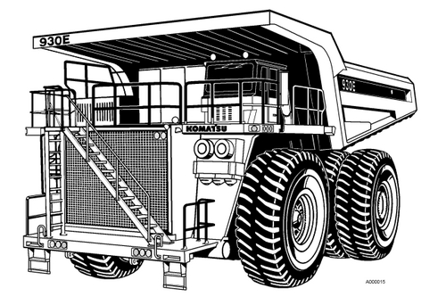Product picture KOMATSU 930E DUMP TRUCK OPERATION & MAINTENANCE MANUAL (S/N: AFE48-A thru AFE48-N (Except L))