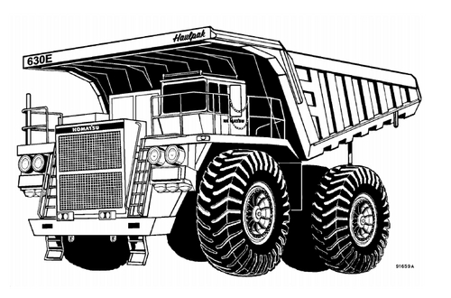 Product picture KOMATSU 630E DUMP TRUCK OPERATION & MAINTENANCE MANUAL (S/N: AFE42-M and up, AFE46-U and up)