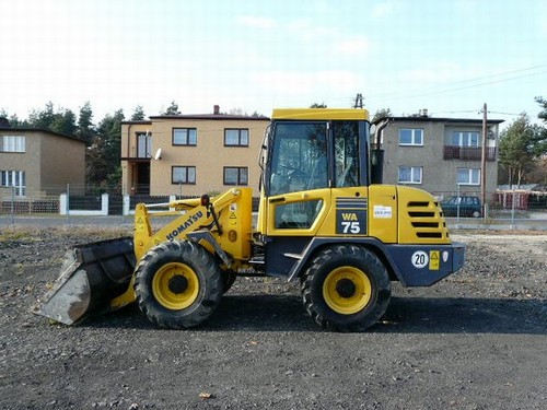 Product picture KOMATSU WA75-3 WHEEL LOADER OPERATION & MAINTENANCE MANUAL (S/N: HA950051 and up)