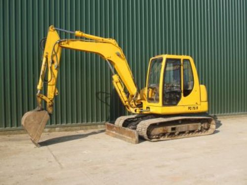 Product picture KOMATSU PC75R-2 HYDRAULIC EXCAVATOR SERVICE SHOP REPAIR MANUAL (S/N: 22E5200001 and up)