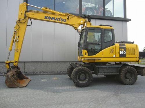 Product picture KOMATSU PW160-7K WHEELED EXCAVATOR OPERATION & MAINTENANCE MANUAL